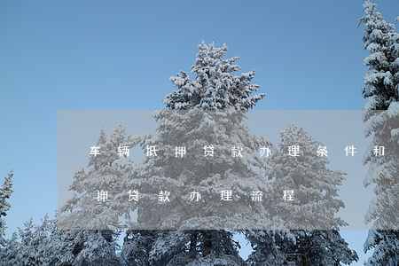 汽車抵押貸款需要什么手續和條件(抵押車輛貸款需要什么)? (http://www.771378.com/) 知識問答 第1張