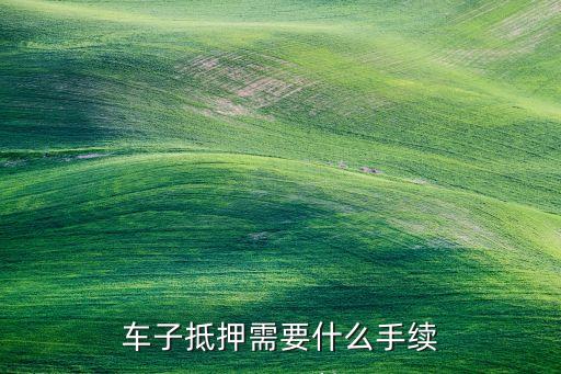 抵押車子貸款怎么貸(抵押貸款車貸)? (http://www.771378.com/) 知識問答 第2張