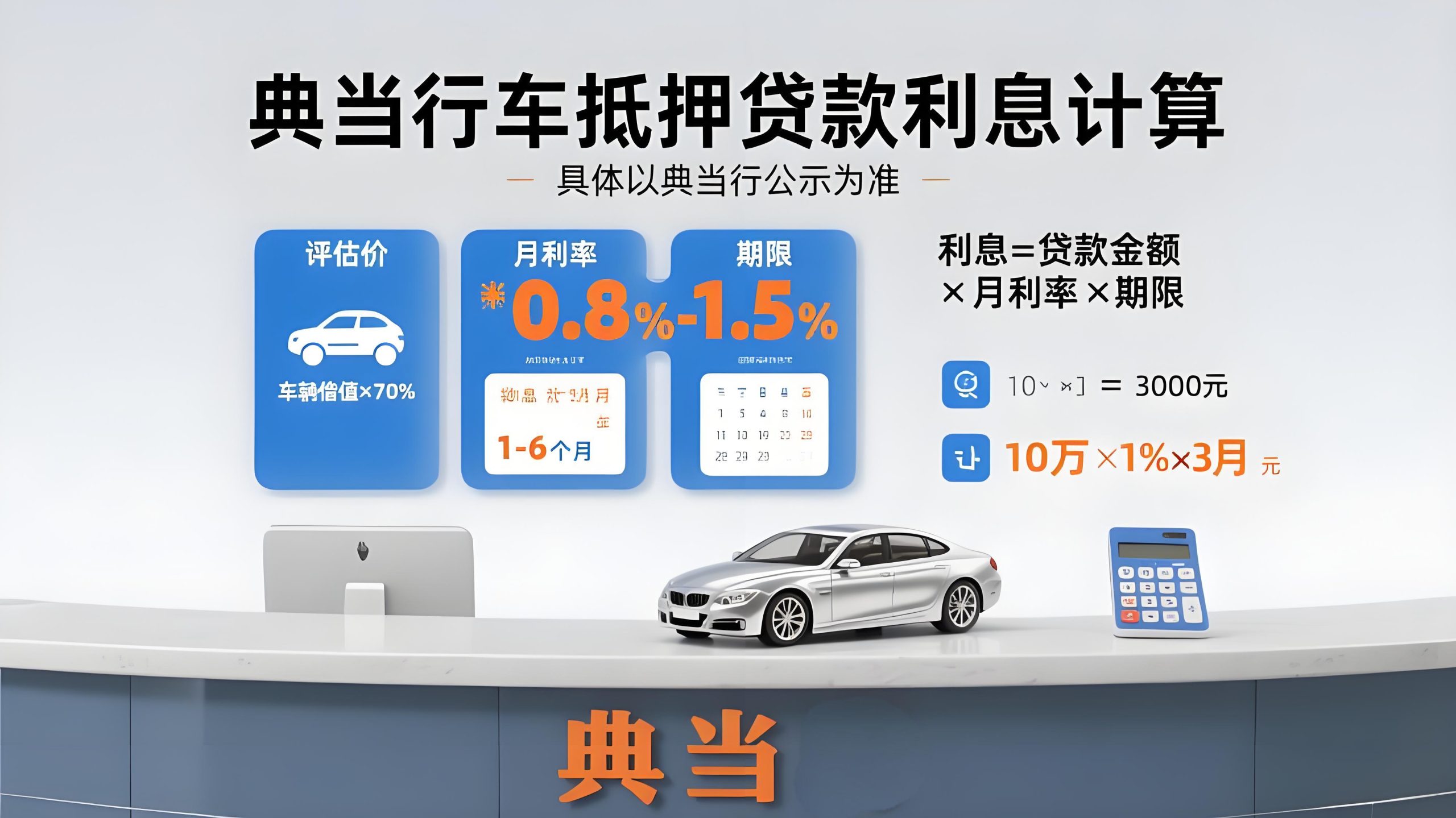 典當行車抵押貸款利息怎么算(銀行車抵押貸款利率是多少)？ (http://www.771378.com/) 知識問答 第1張